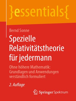 cover image of Spezielle Relativitätstheorie für jedermann